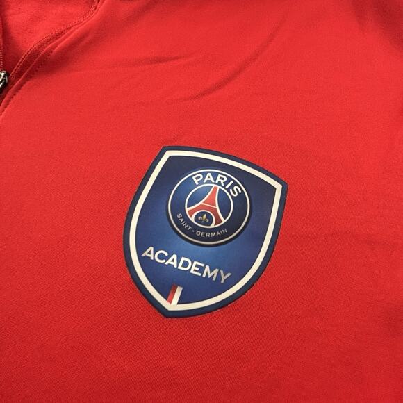 Nike Sweater Adult Large Red Long Sleeve Paris St. Germain Casual Sweatshirt Men - Picture 4 of 15